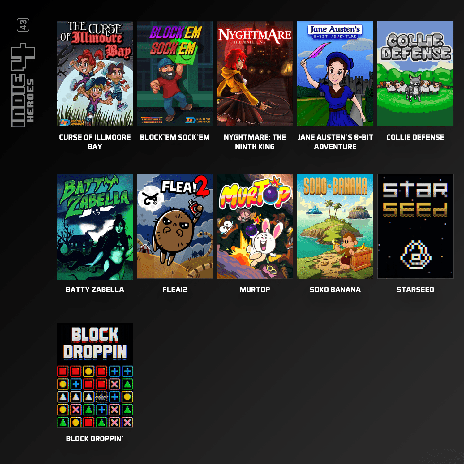 Blaze Evercade - Indie Heroes 4 - Cartouche n° 43 - Jeux Rétro - Evercade - Shop Just for Games