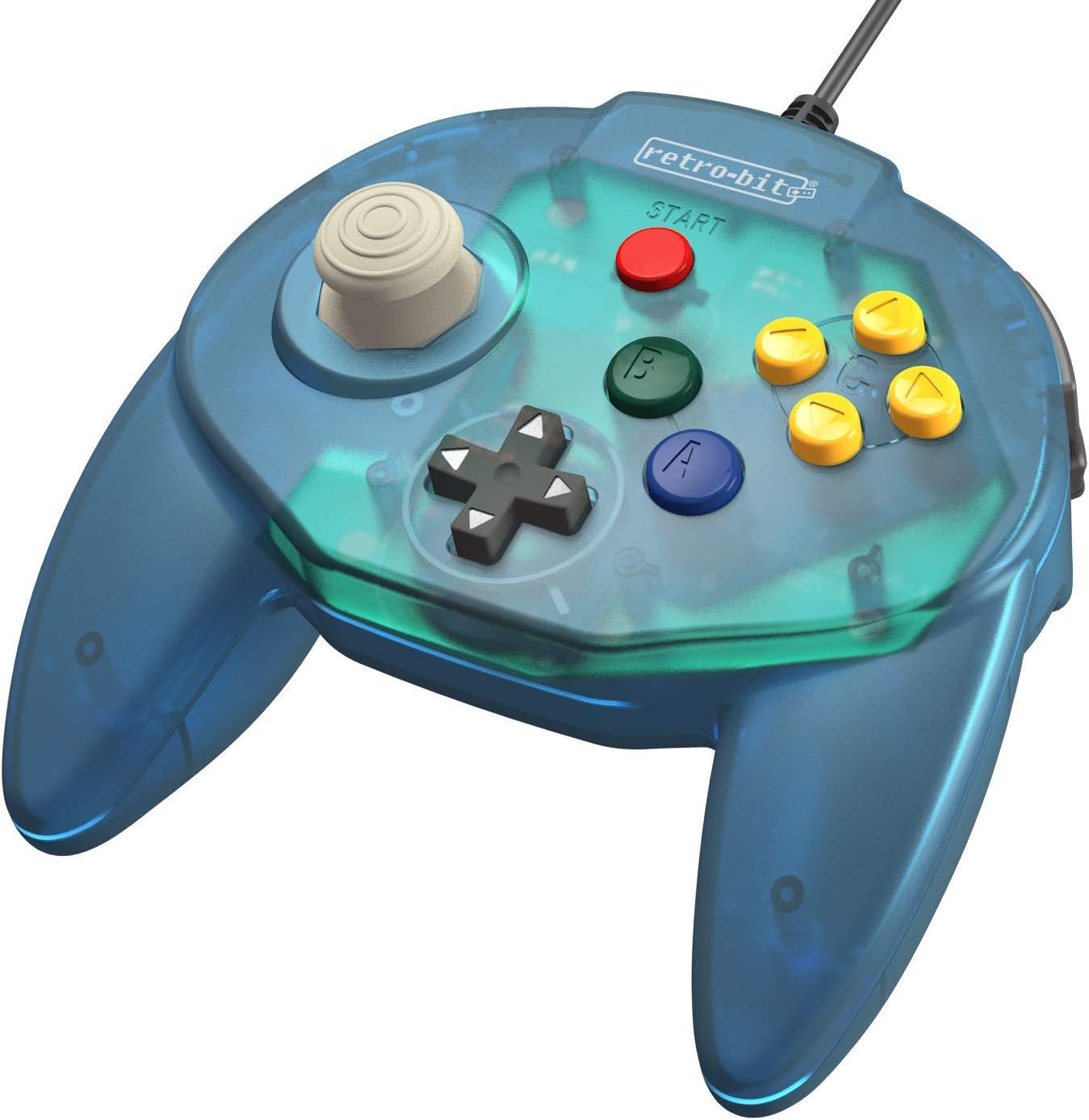 Retrobit - Tribute 64 USB Wired Controller - Ocean Blue