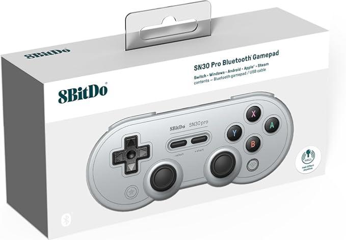 8BitDo SN30 Pro Gamepad Hall Effect Gray - Manettes - 8Bitdo - Shop Just for Games
