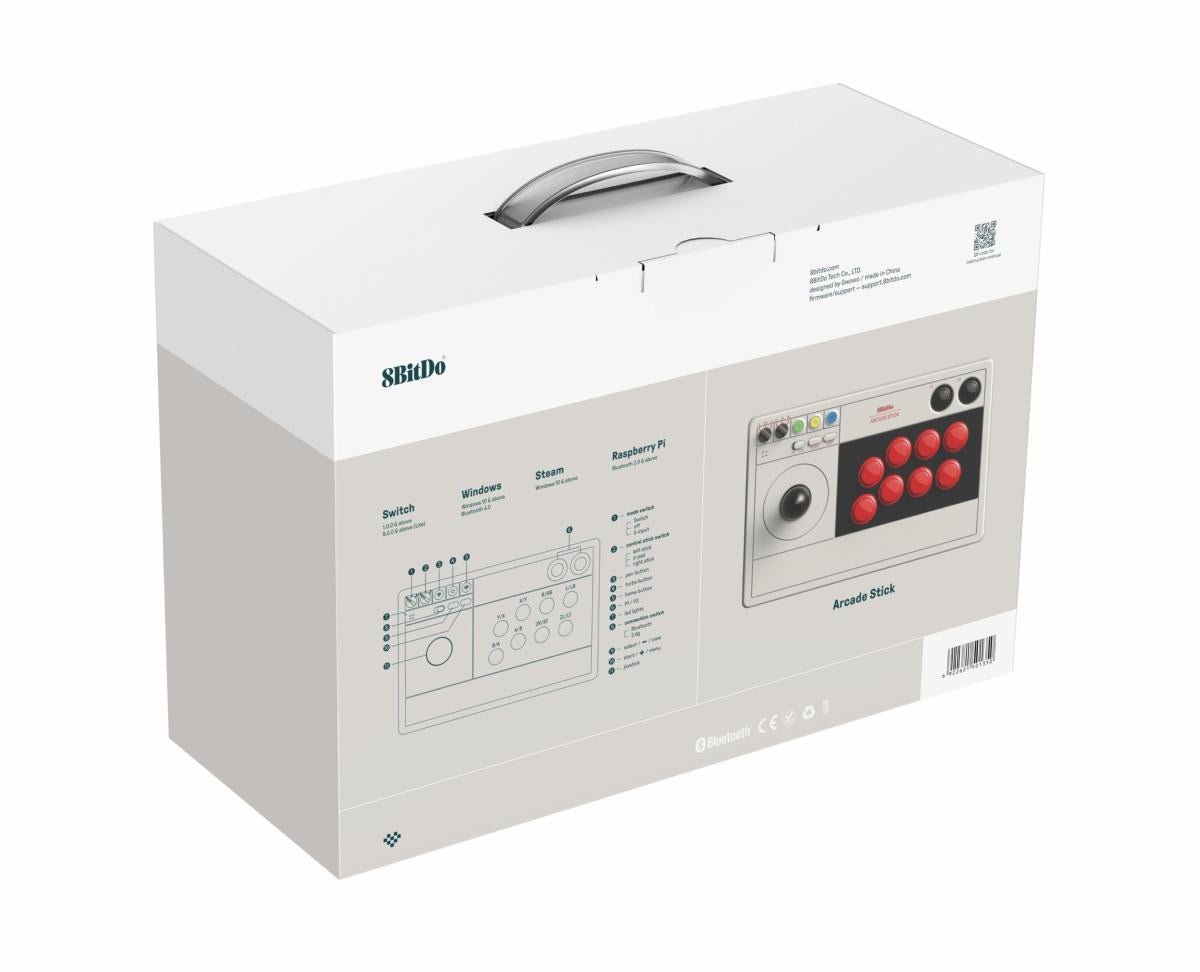 8Bitdo Arcade Stick pour Nintendo Switch - PC Windows - Steam - Rasberry Pi - Manettes - 8Bitdo - Shop Just for Games