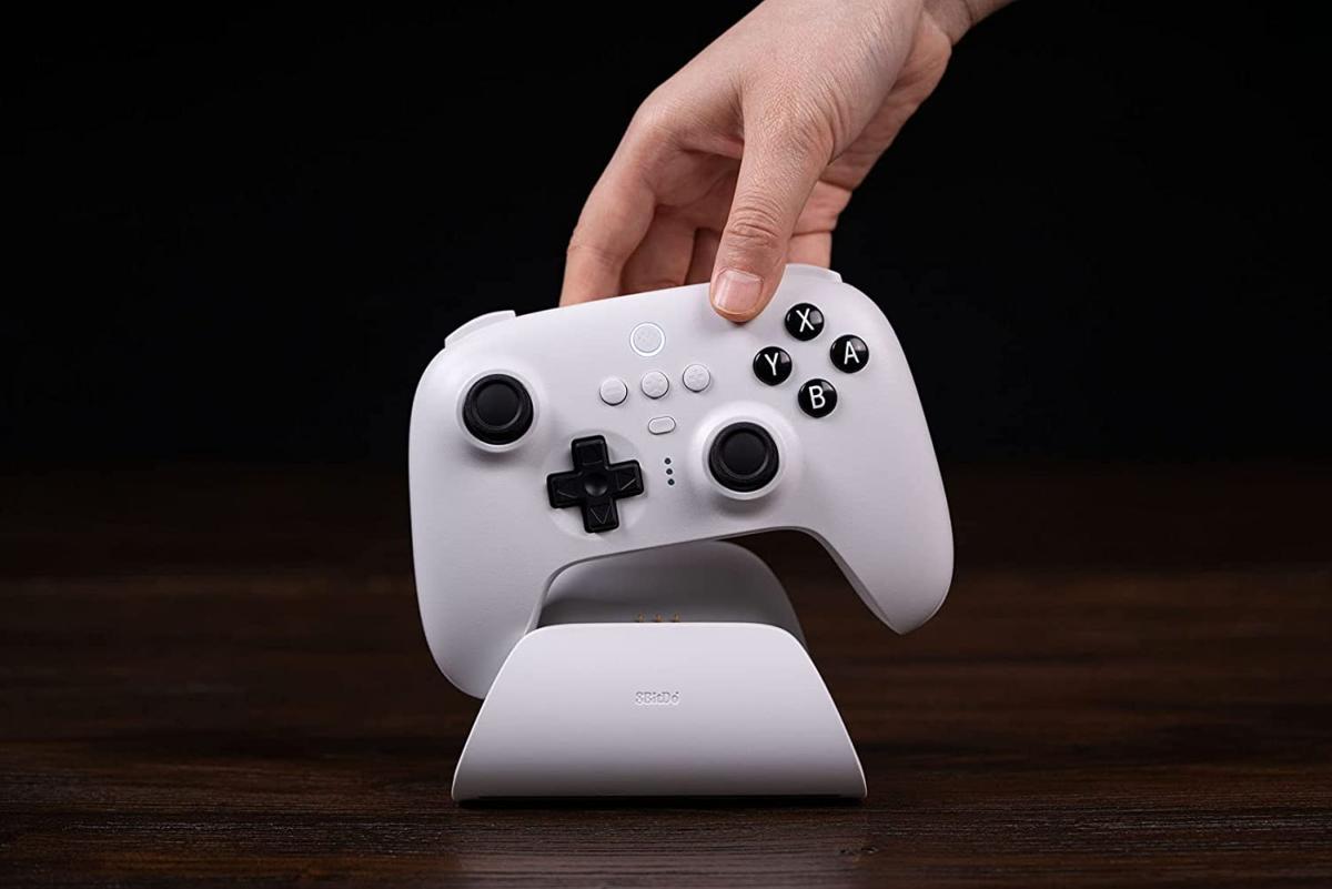 8Bitdo manette Bluetooth Ultimate pour Nintendo Switch & PC Windows - Blanc - Manettes - 8Bitdo - Shop Just for Games