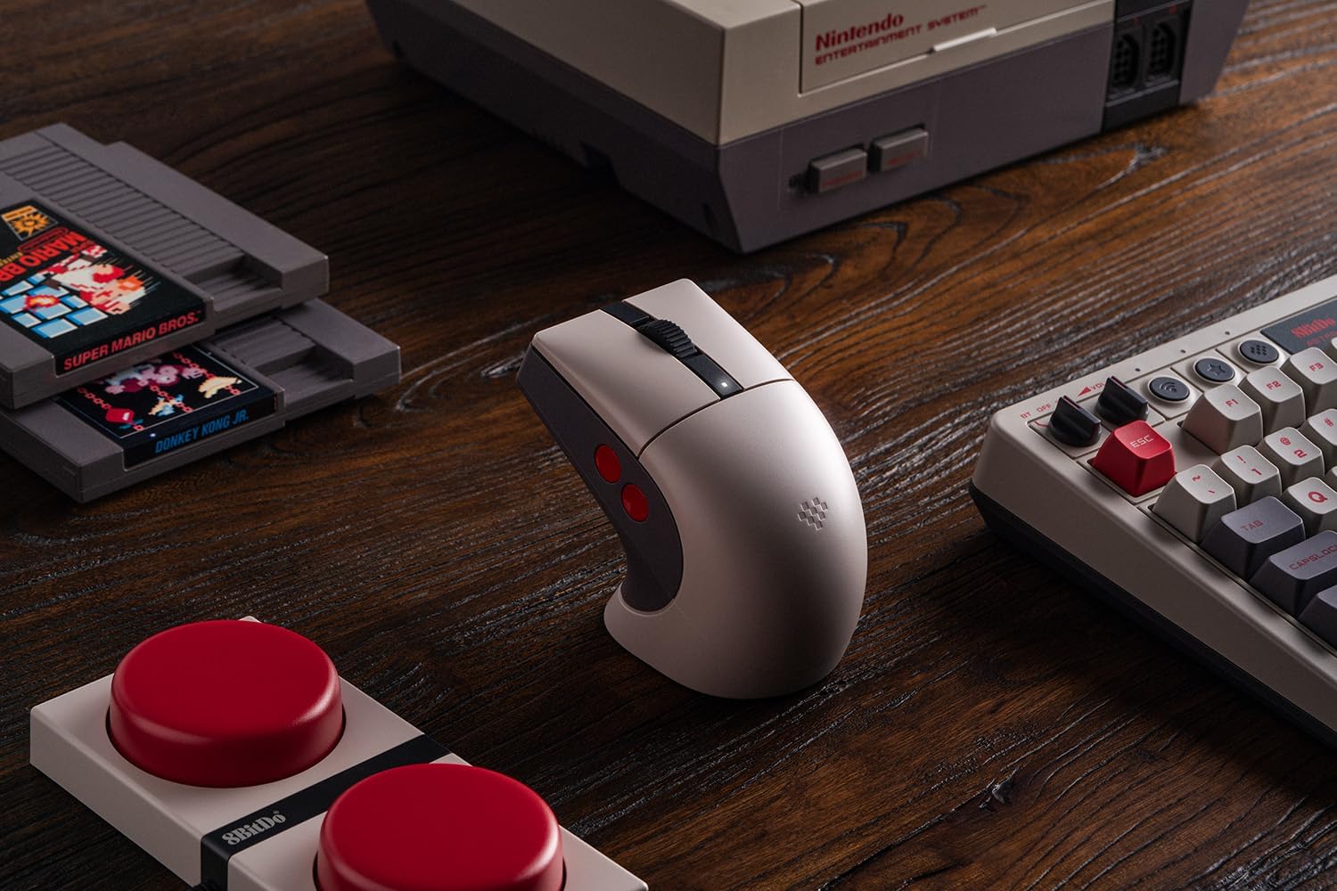 8Bitdo Retro R8 Souris Sans Fil Bluetooth & 2.4G - N Edition - Claviers - 8Bitdo - Shop Just for Games