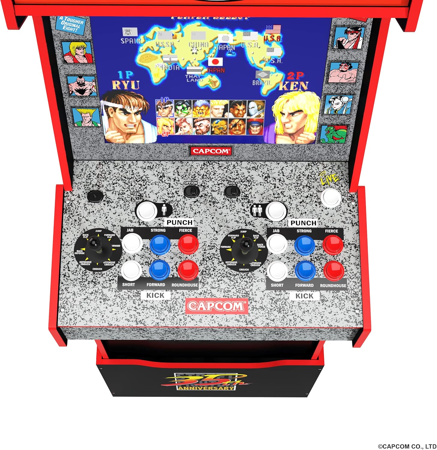 Borne Arcade1Up Capcom Legacy Game Yoga Flame