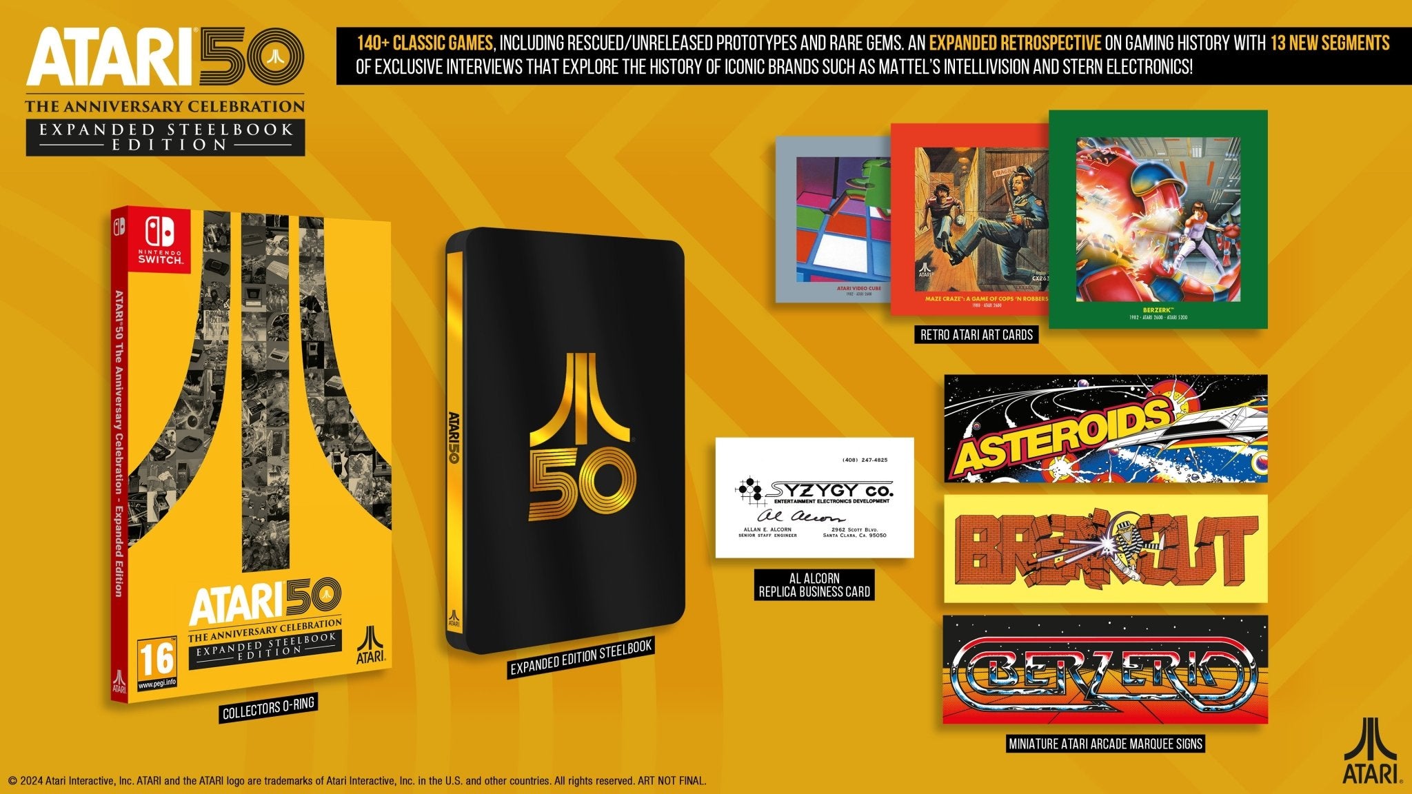Atari 50: The Anniversary Celebration Expended Steelbook Edition SWITCH - Jeux Vidéo Physique - Atari - Shop Just for Games
