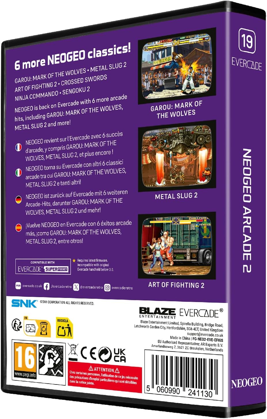 Blaze Evercade - NEOGEO Arcade Collection 2 - Cartouche n°19