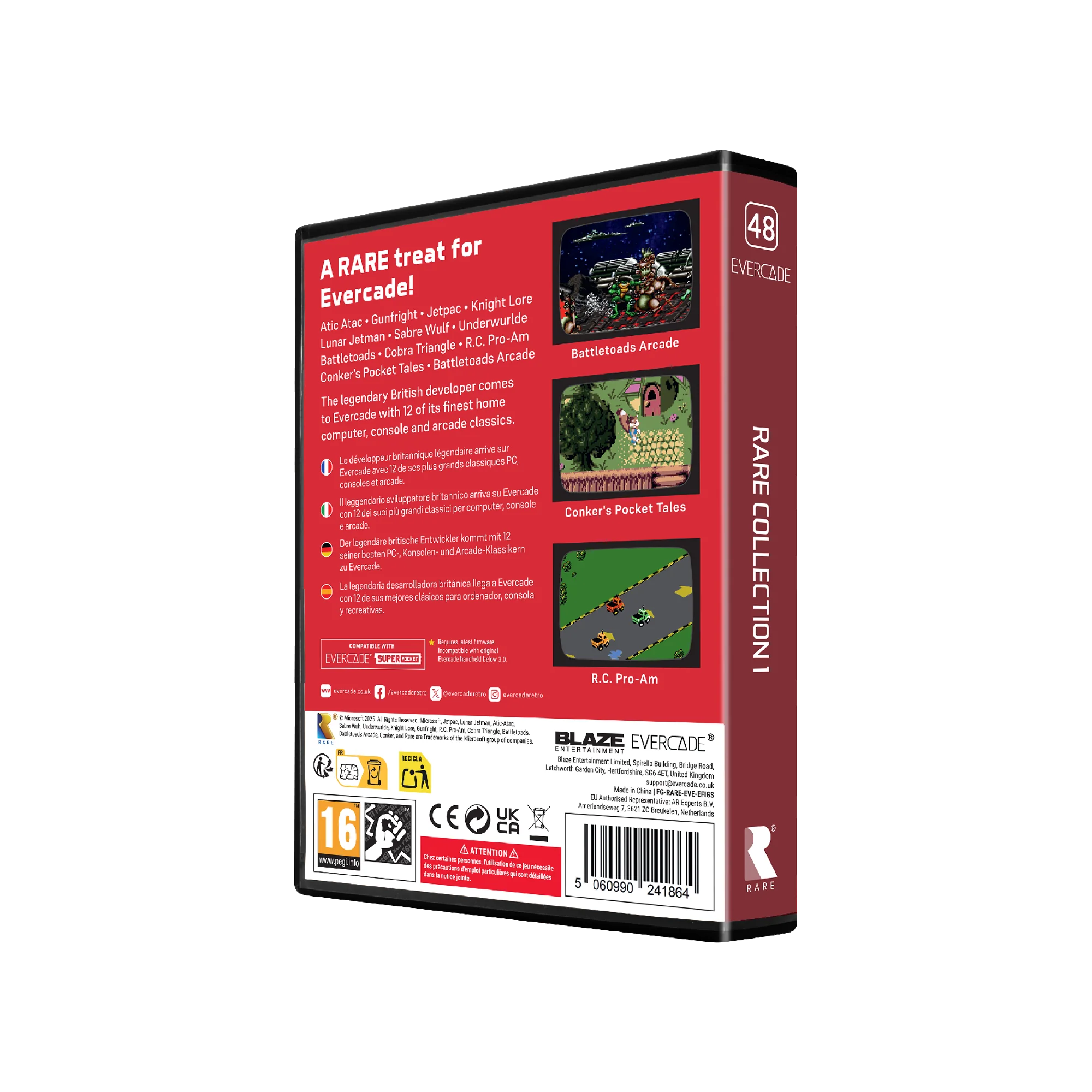 Blaze Evercade - RARE Collection 1 - Cartouche n°48