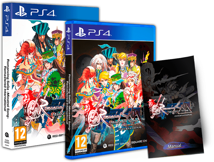Romancing SaGa Minstrel Song Remastered International PS4 - Jeux Vidéo Physique - Red Art Games - Shop Just for Games