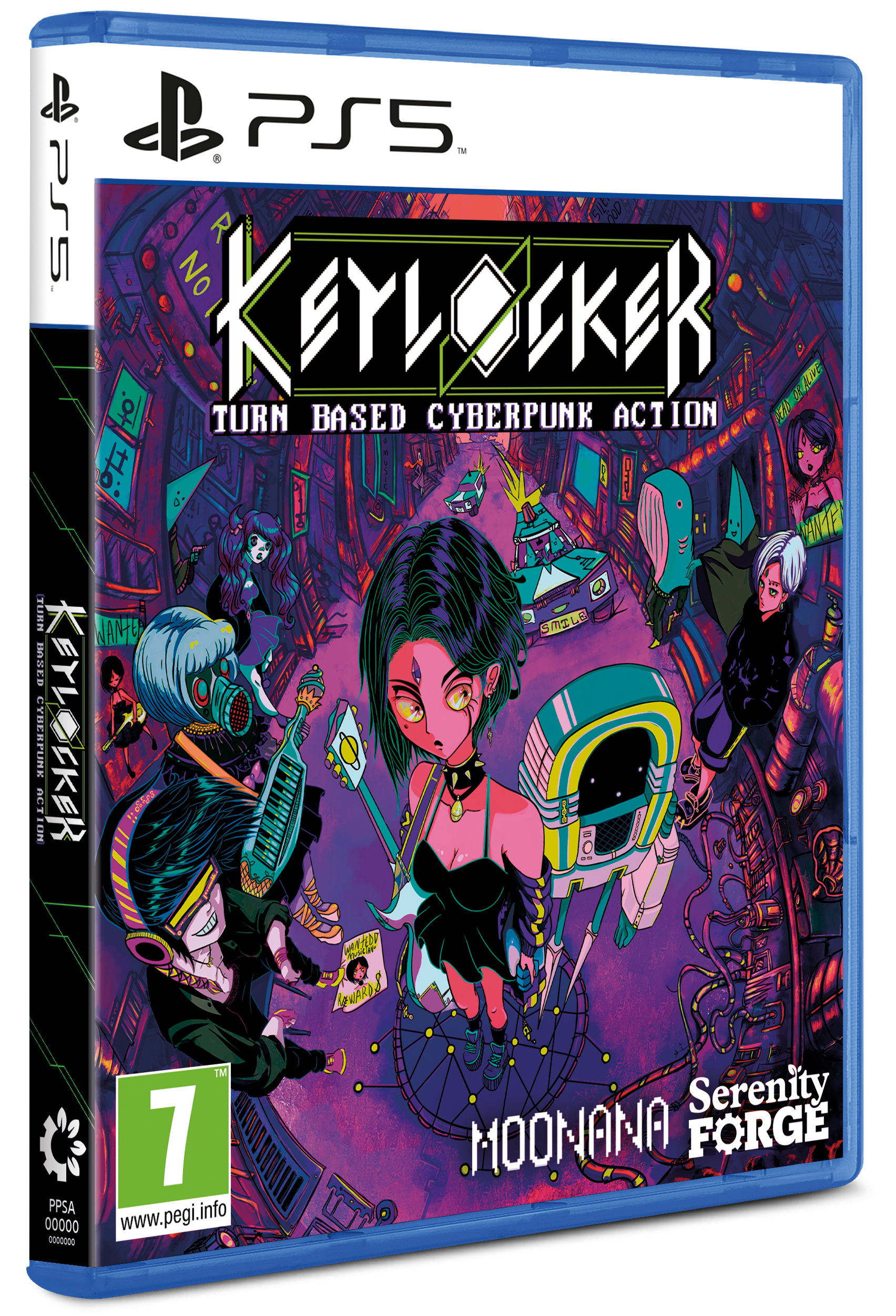 Keylocker Turn Based Cyberpunk Action PS5