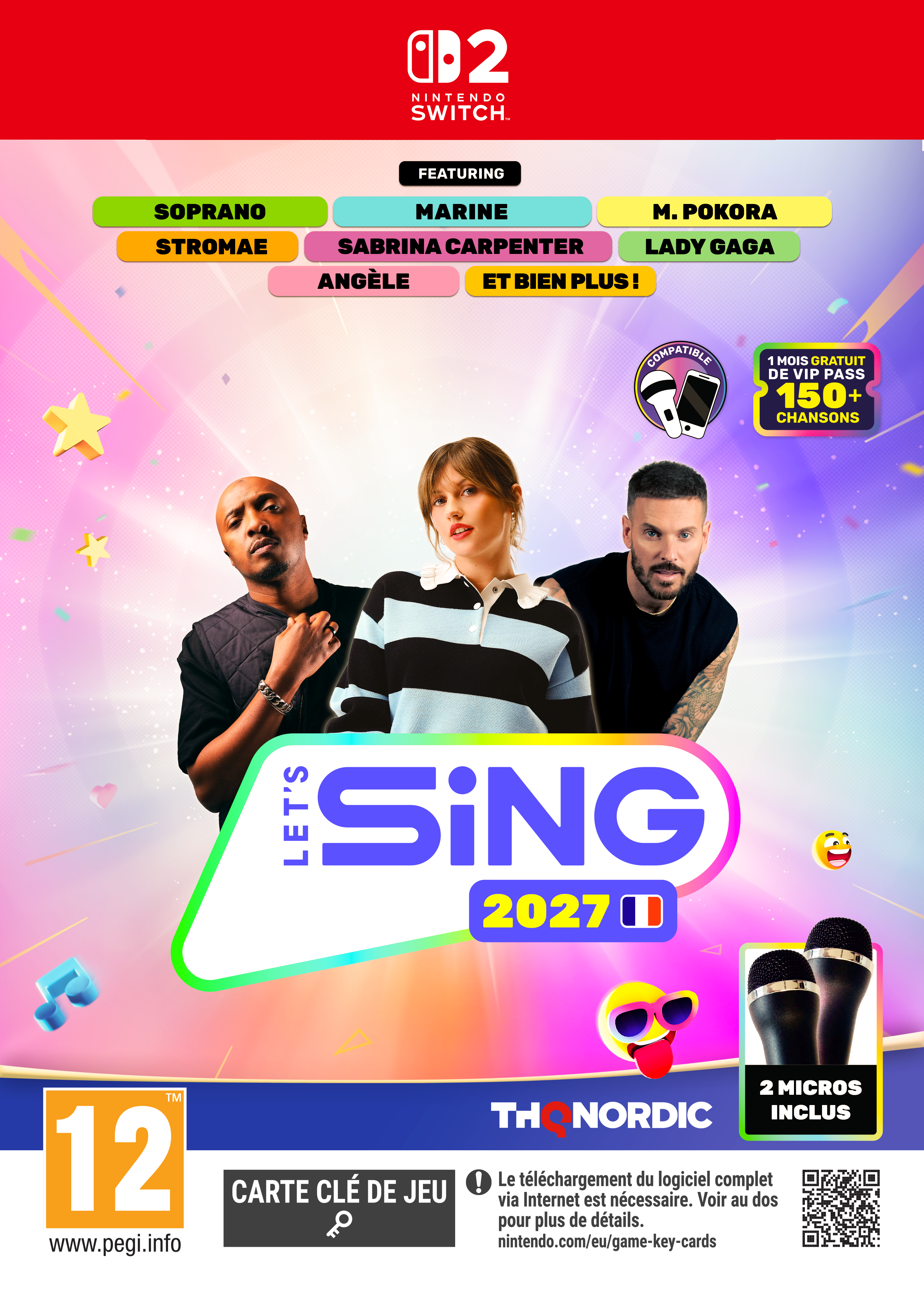 Let's Sing 2027 (bundle jeu + 2 micros) Switch 2