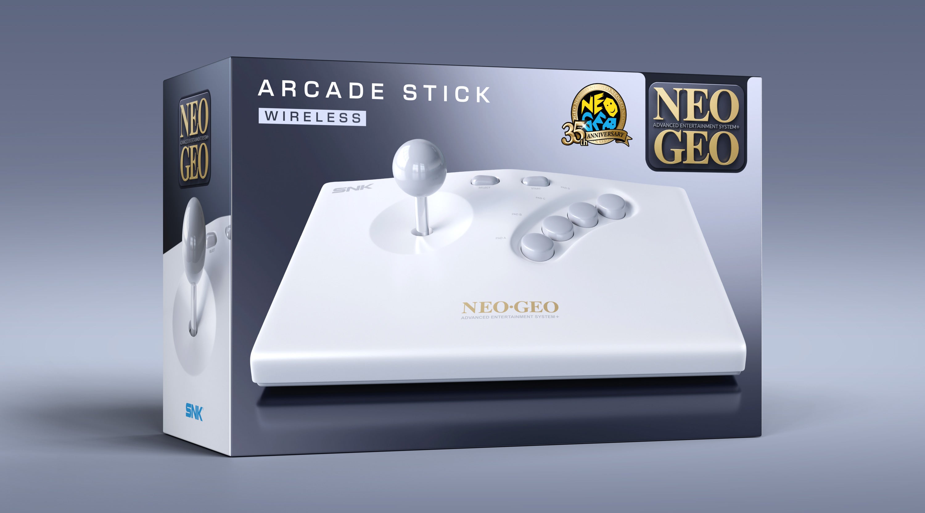 NEO GEO AES+ Arcade Stick sans fil Blanc