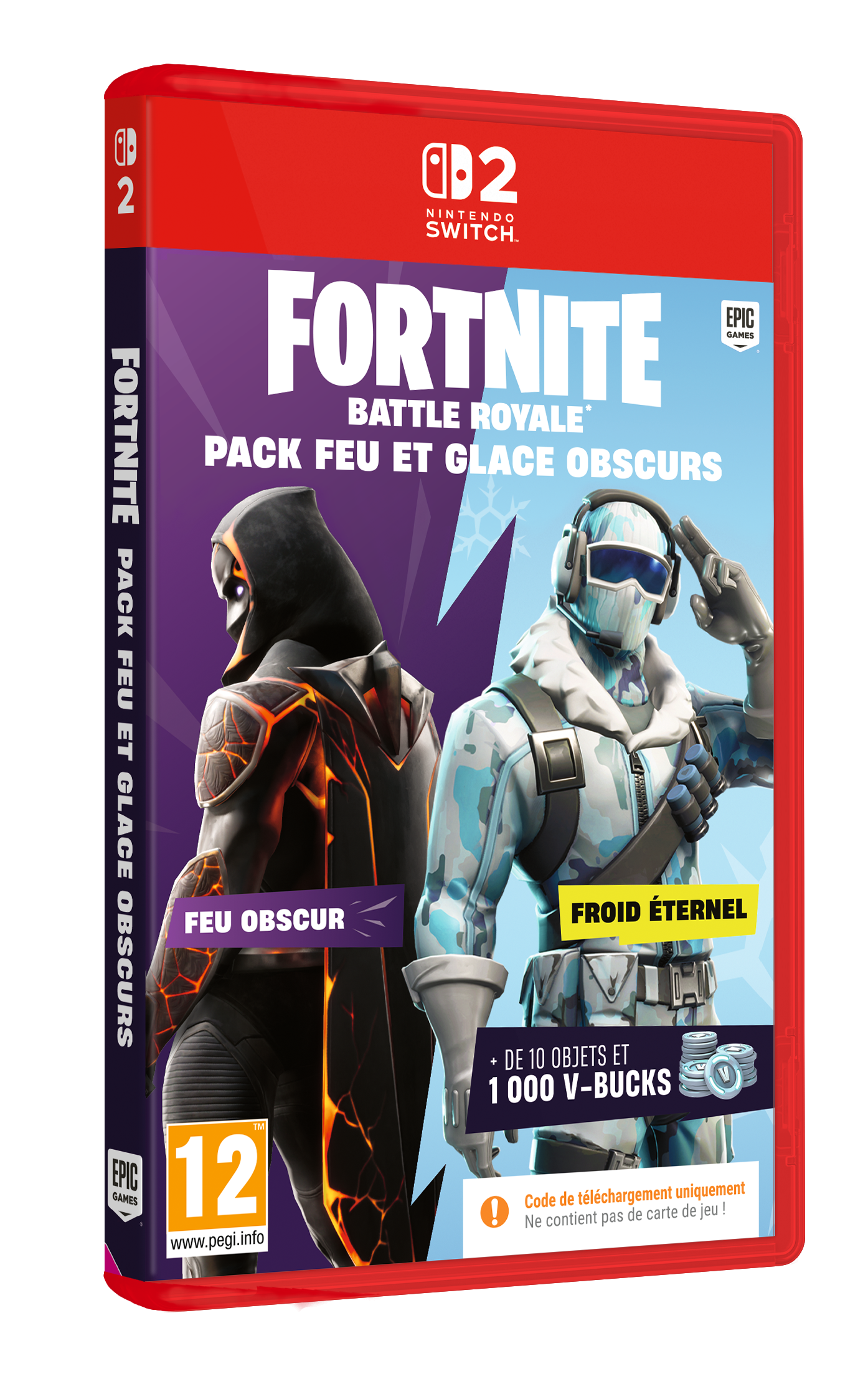 FORTNITE Dark Fire & Ice Pack Switch 2 - 1000 V-Bucks included!
