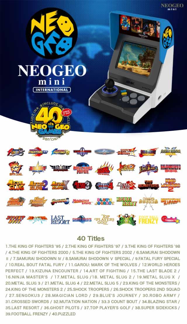 Console SNK Neo Geo Mini HD International + Porte Clefs Neo Geo Mini offert - Console portable - SNK - Shop Just for Games