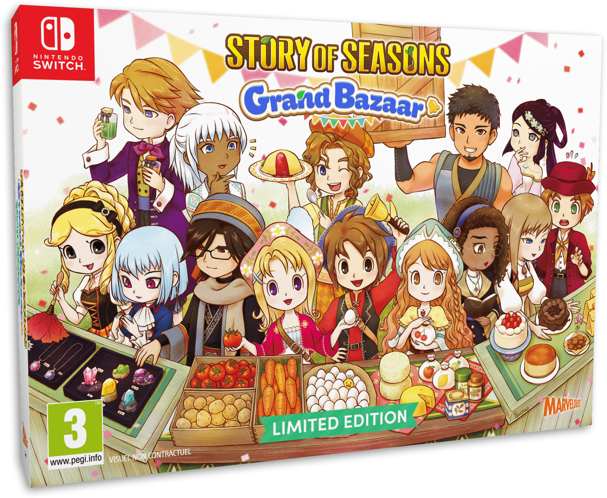 Story of Seasons : Grand Bazaar Limited Edition SWITCH - Jeux Vidéo Physique - MARVELOUS - Shop Just for Games
