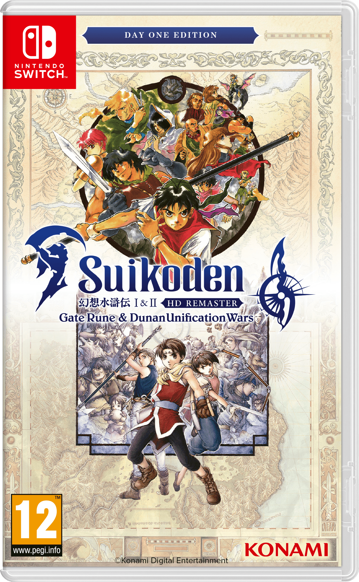 Suikoden 1 & 2 HD Remaster Day One Edition SWITCH - Jeux Vidéo Physique - Konami - Shop Just for Games