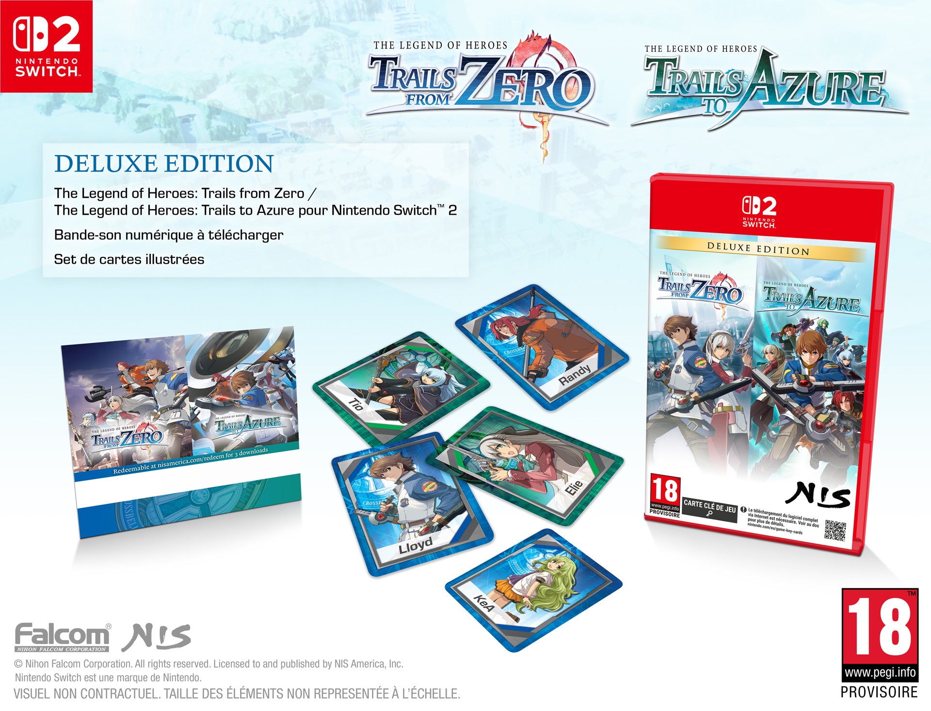 The Legends of Heroes: Trails from Zero + Trails to Azure Deluxe Edition Switch 2