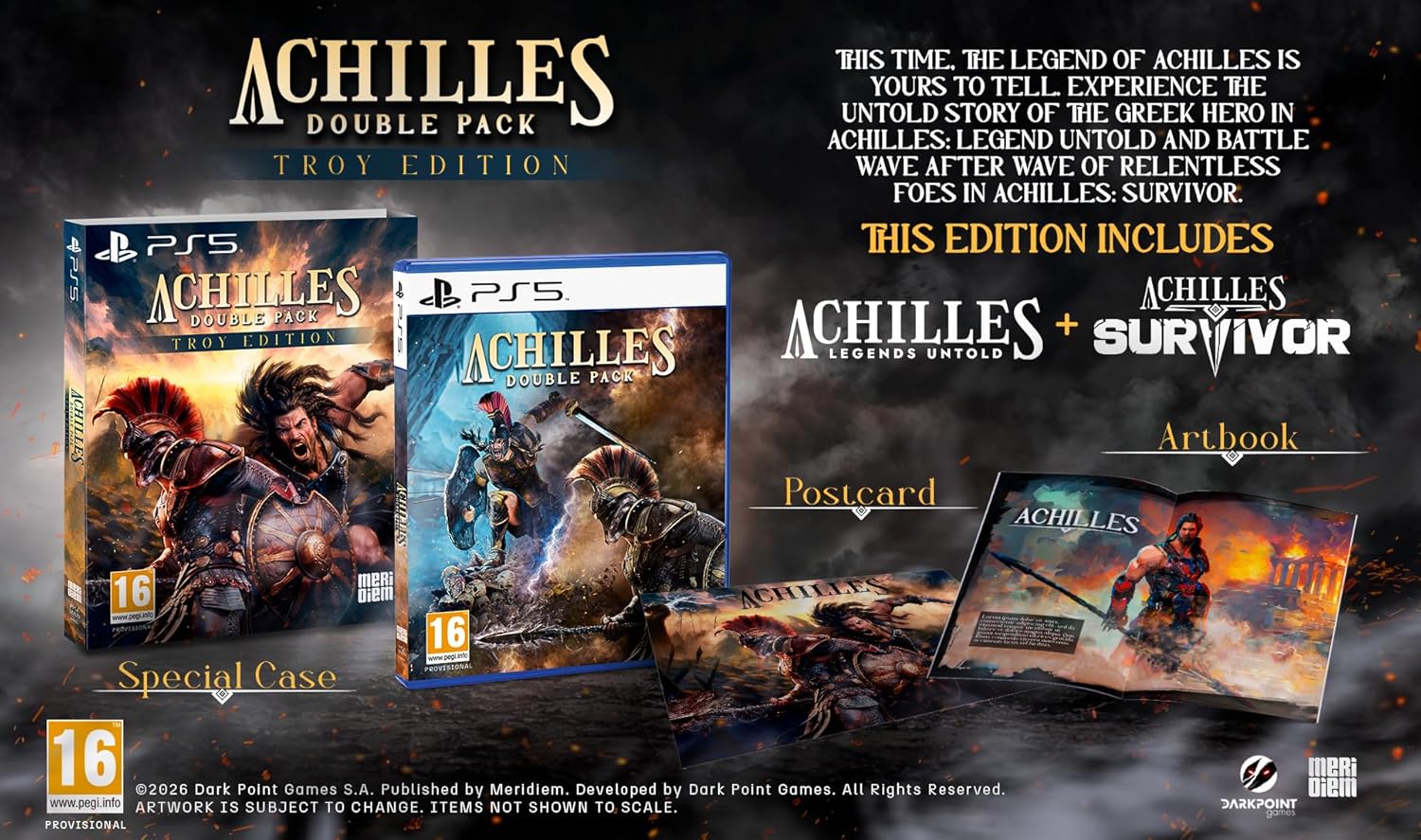 Achilles Double Pack Troy Edition PS5 - Jeux Vidéo Physique - Meridiem - Shop Just for Games