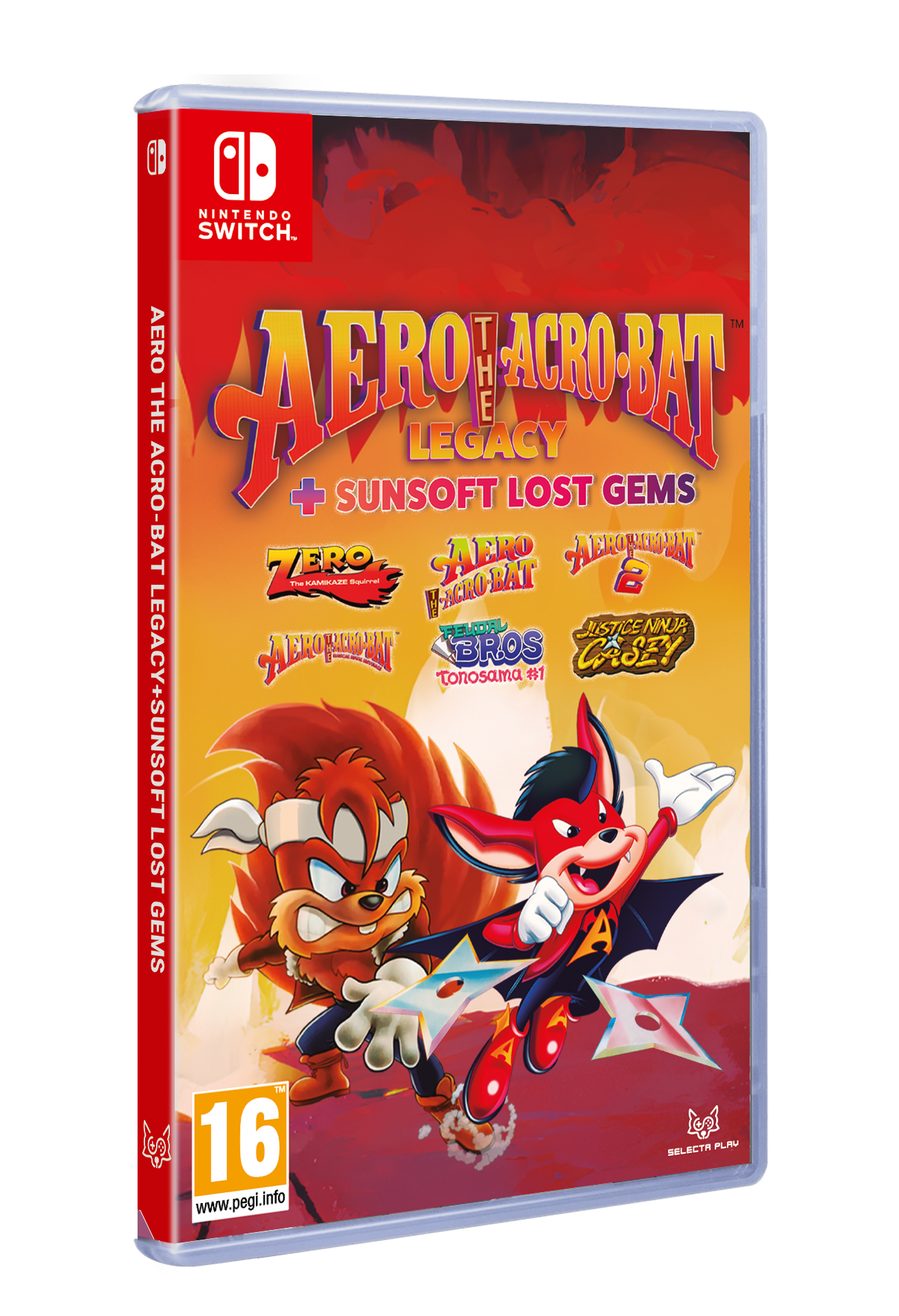 Aero The Acro - Bat Legacy + Sunsoft Lost Gems Nintendo Switch - Jeux Vidéo Physique - SELECTA PLAY - Shop Just for Games