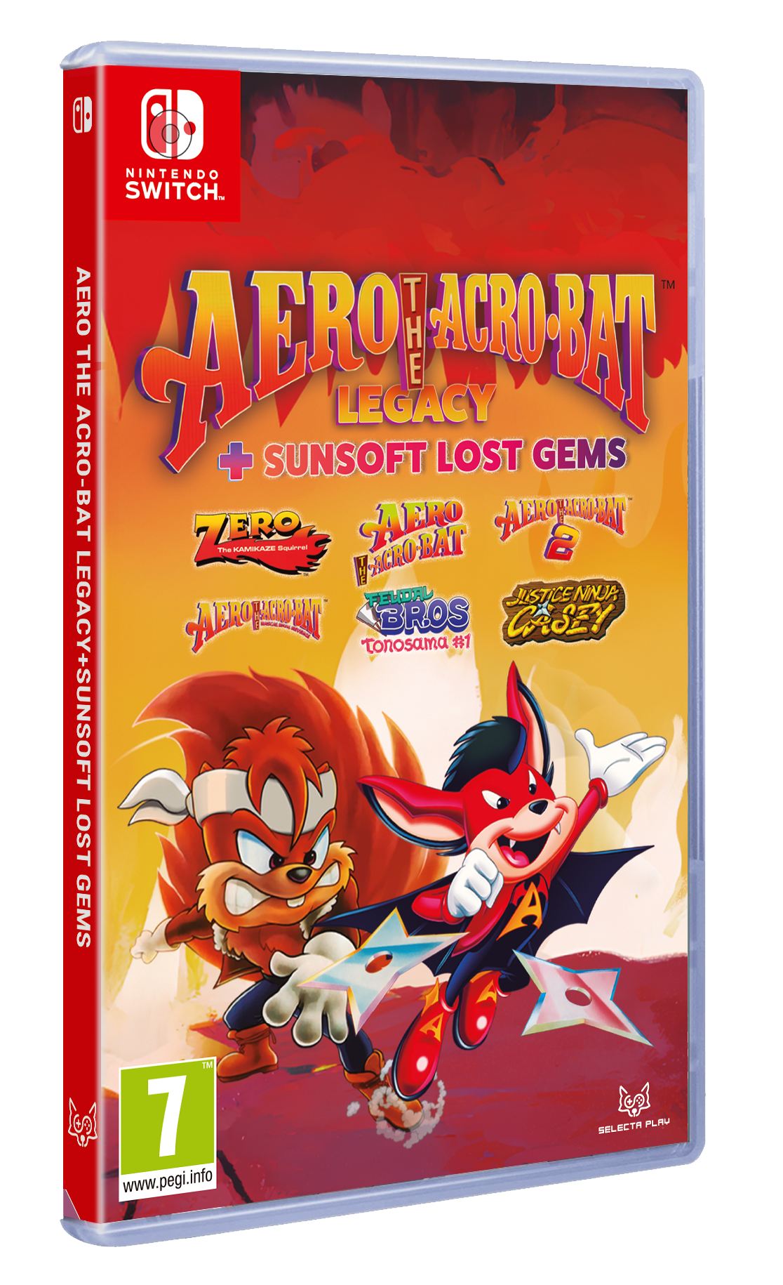 Aero The Acro - Bat Legacy + Sunsoft Lost Gems Nintendo Switch - Jeux Vidéo Physique - SELECTA PLAY - Shop Just for Games