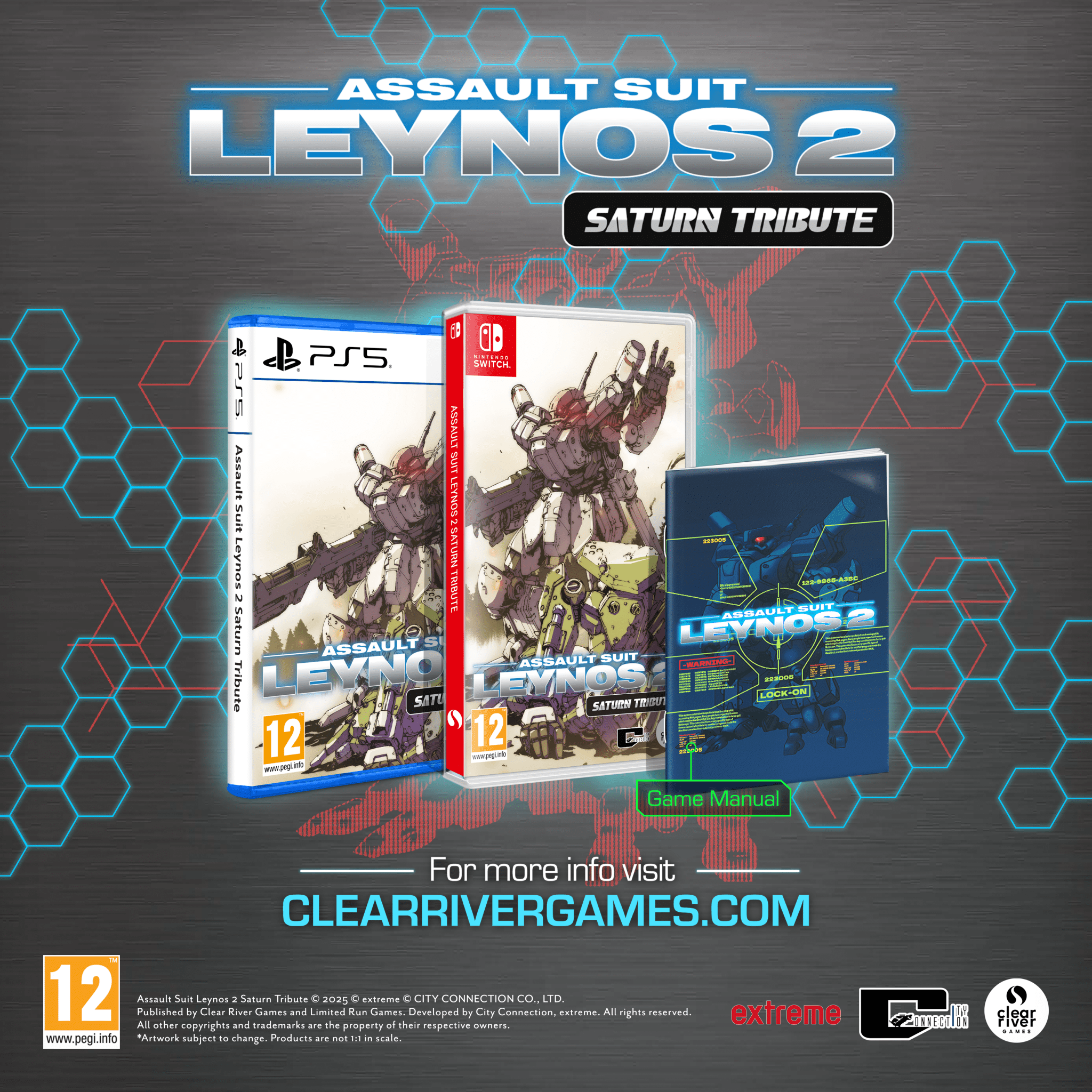 Assault Suit Leynos 2 Saturn Tribute Switch - Jeux Vidéo Physique - Clear River Games - Shop Just for Games