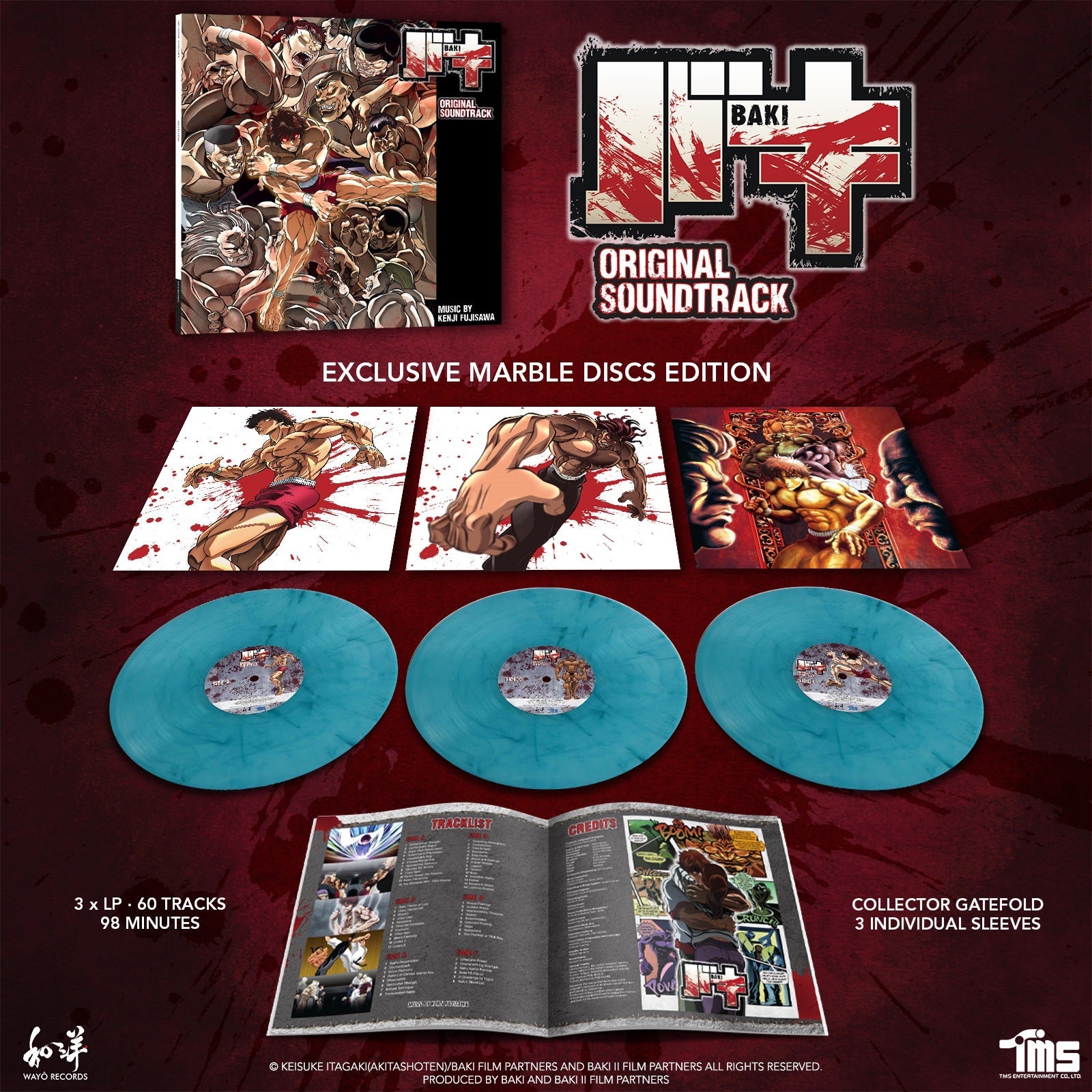 Baki Original Soundtrack Vinyle - 3LP - Vinyles - WAYÔ Records - Shop Just for Games