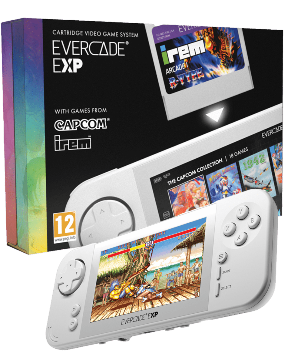 Blaze Evercade EXP - Console Portable + Capcom Collection 18 jeux intégrés & Cartouche Irem Arcade N°07 Incluse - Console portable - Evercade - Shop Just for Games