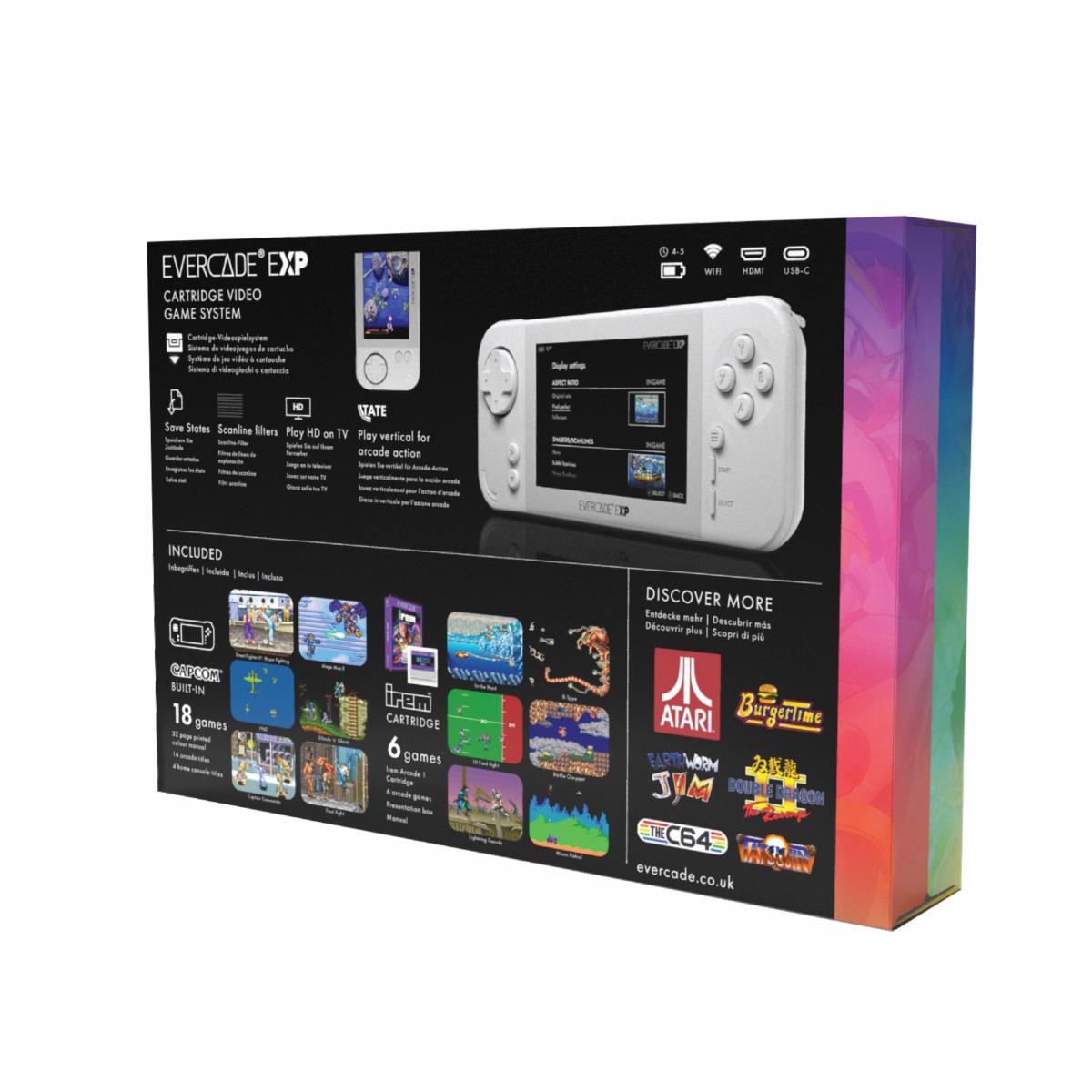 Blaze Evercade EXP - Console Portable + Capcom Collection 18 jeux intégrés & Cartouche Irem Arcade N°07 Incluse - Console portable - Evercade - Shop Just for Games