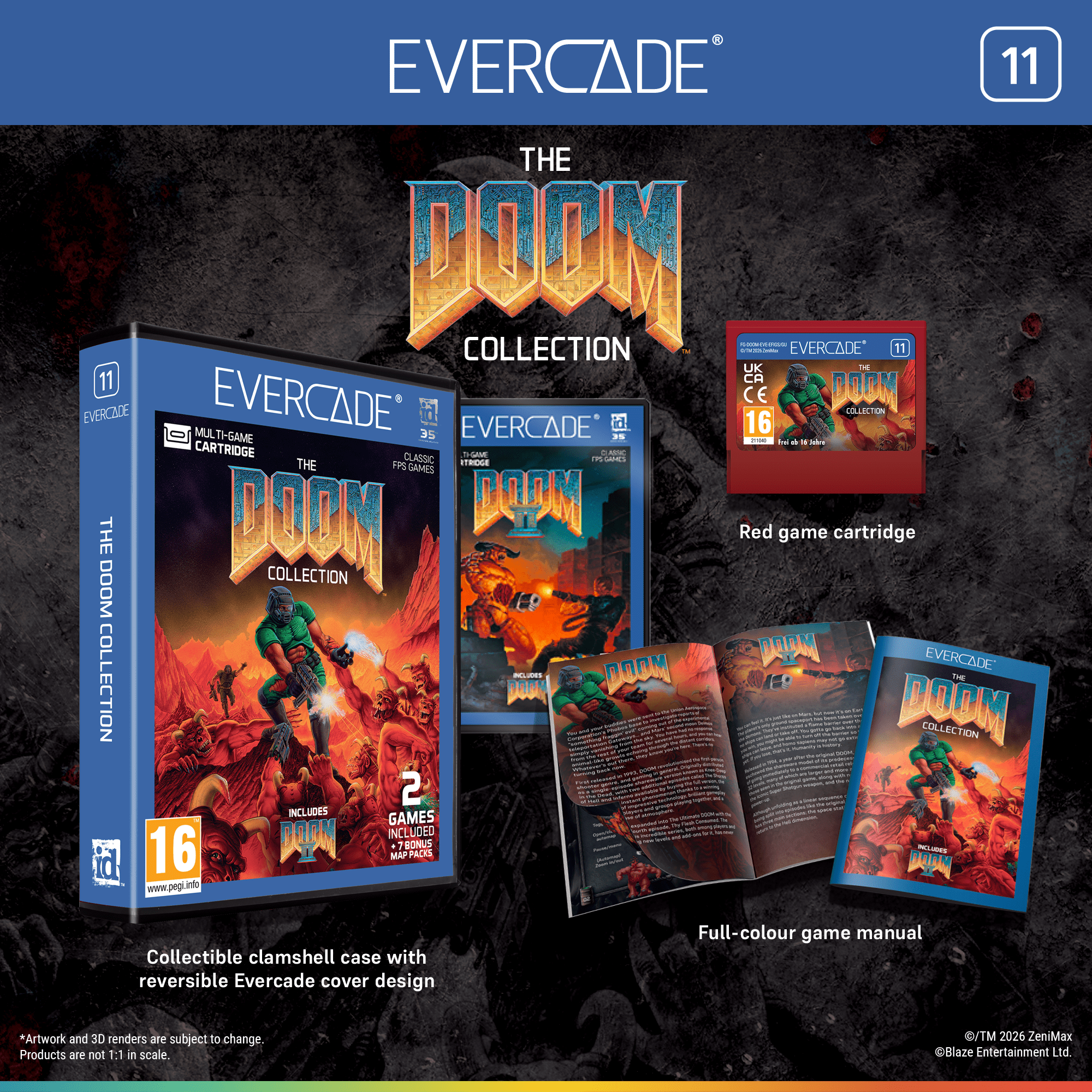 Blaze Evercade - The Doom Collection - Cartouche n°11 - Jeux Rétro - Evercade - Shop Just for Games