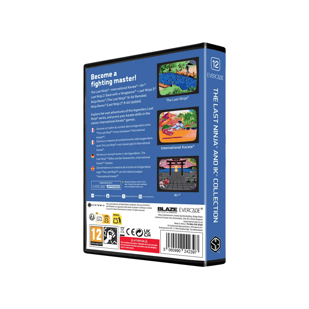 Blaze Evercade - The Last Ninja & International Karate Collection - Cartouche n°12 - Jeux Rétro - Evercade - Shop Just for Games