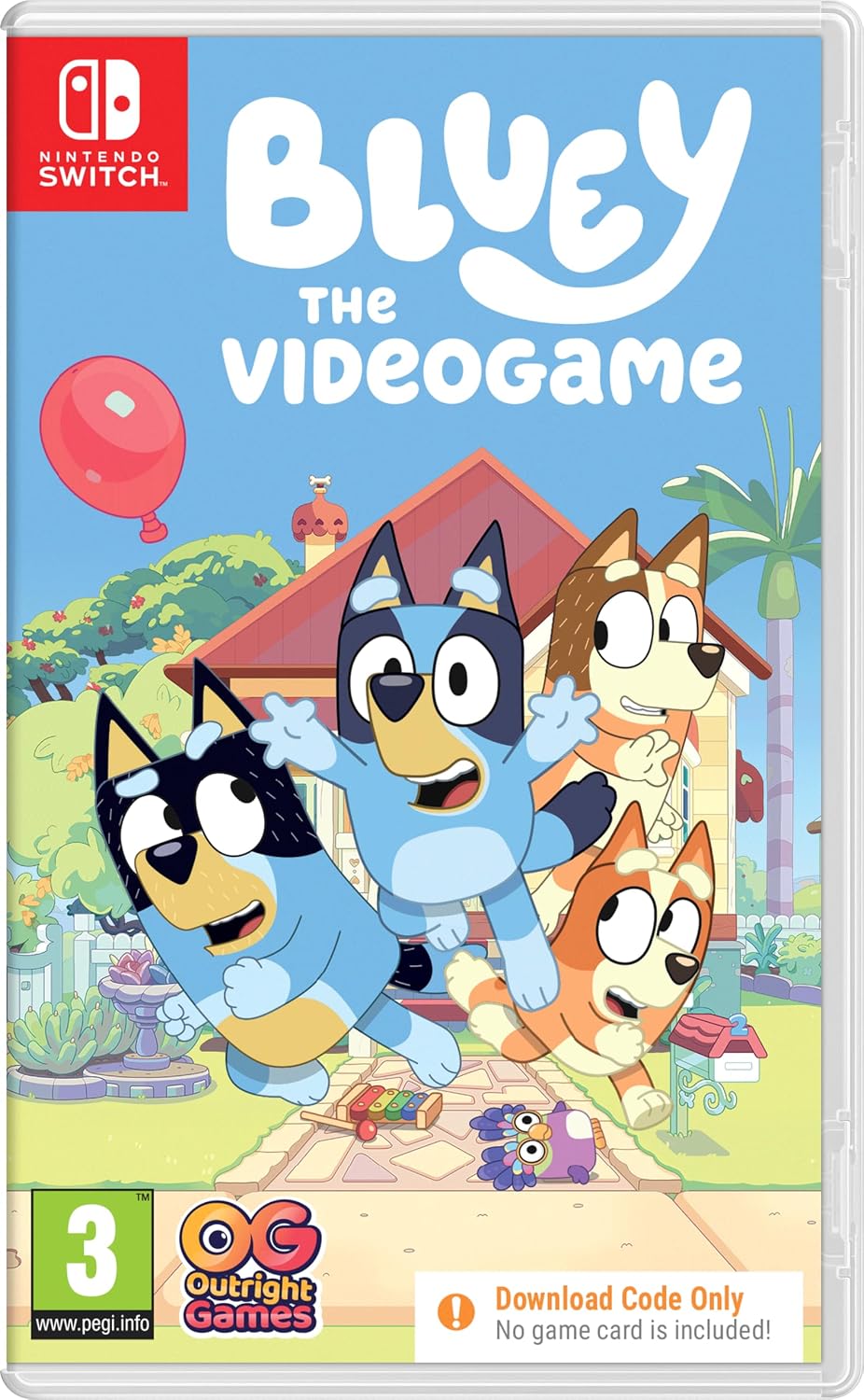 Bluey the Video Game Nintendo Switch (Code de téléchargement) - Jeux Vidéo Code de Téléchargement - Outright Games - Shop Just for Games