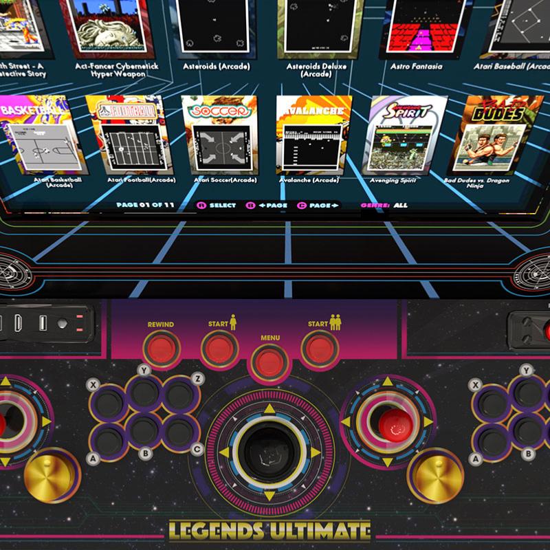 Borne d'arcade Legends Ultimate 300 Jeux HA8802B - Borne arcade - AtGames - Shop Just for Games