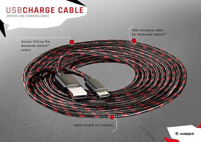 Câble de charge USB pour Switch - Snakebyte - Câbles et Chargeurs - Snakebyte - Shop Just for Games