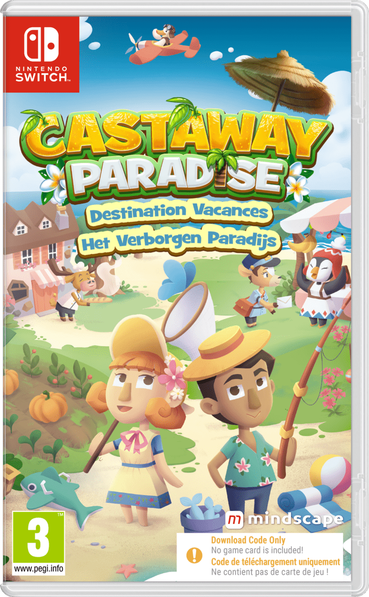 Castaway Paradise Nintendo SWITCH (Code de téléchargement) - Jeux Vidéo Code de Téléchargement - MINDSCAPE - Shop Just for Games