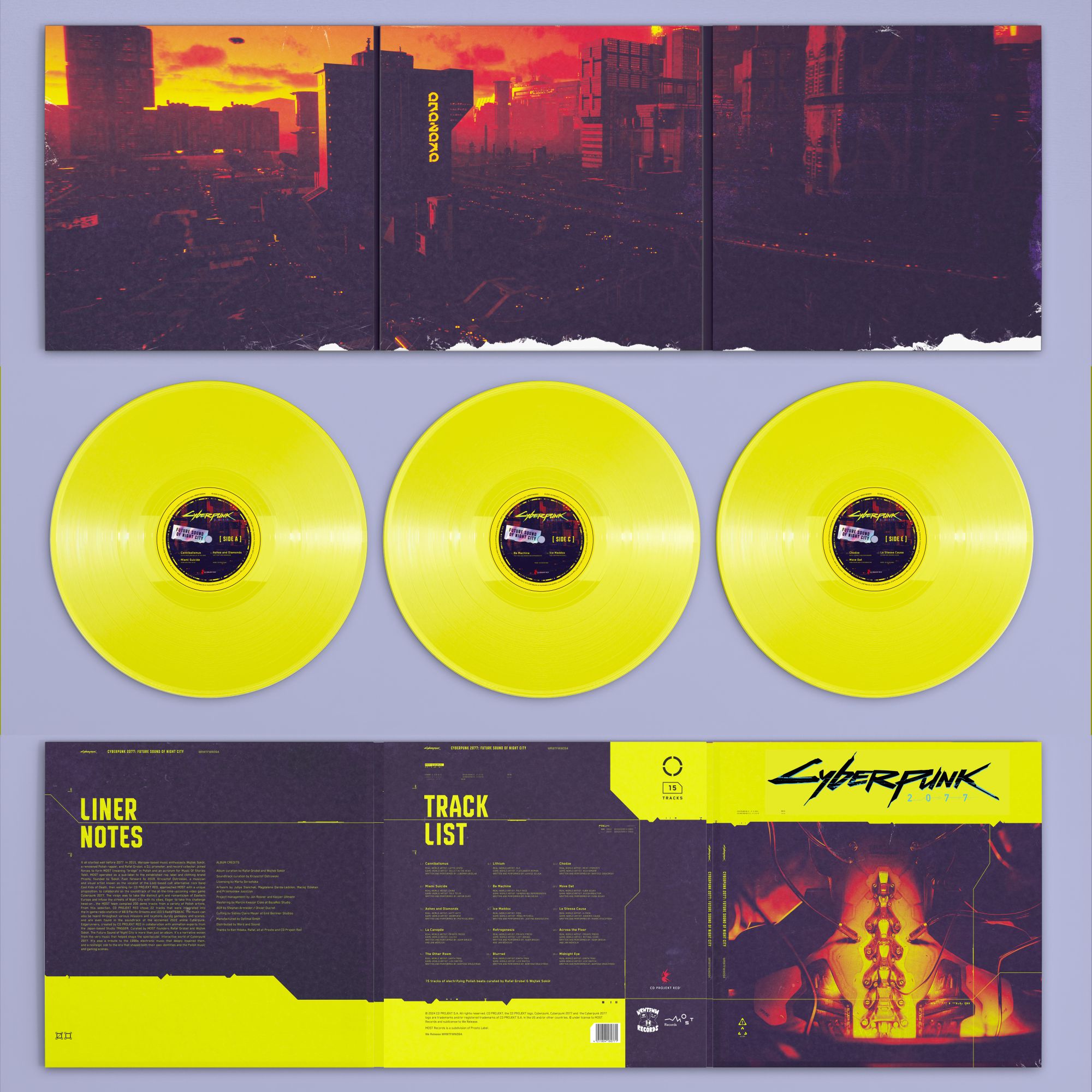 Cyberpunk 2077 Future Sound of Night City Vinyle 3LP - Vinyles - BIGWAX - Shop Just for Games