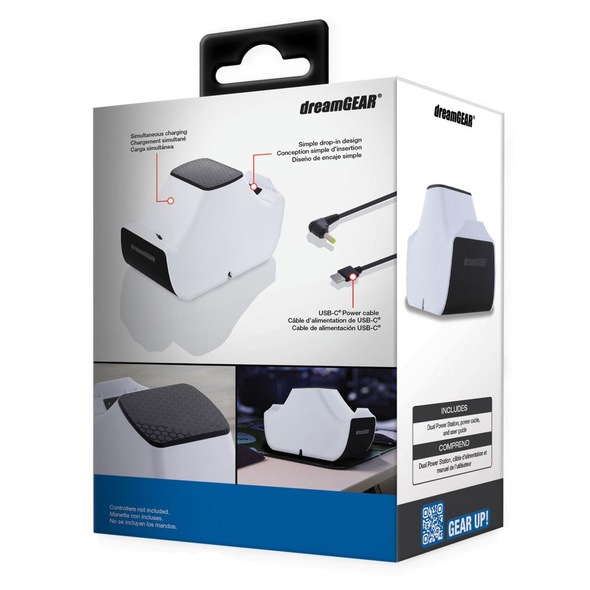 DreamGEAR - Dual Power Station For PS5 - Câbles et Chargeurs - DREAMGEAR - Shop Just for Games