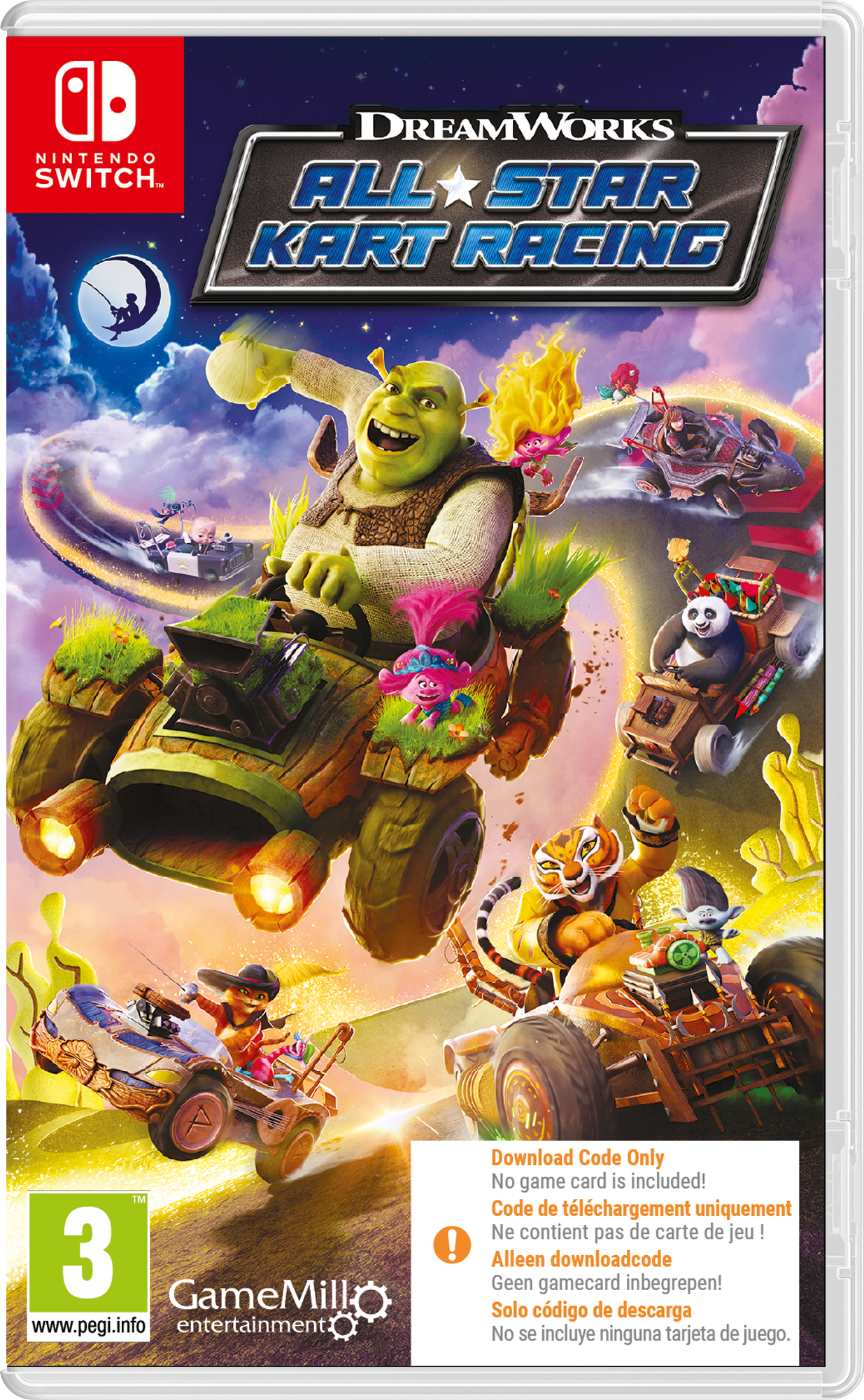 DreamWorks All - Star Kart Racing Nintendo SWITCH (Code de téléchargement) - Jeux Vidéo Code de Téléchargement - GAMEMILL - Shop Just for Games