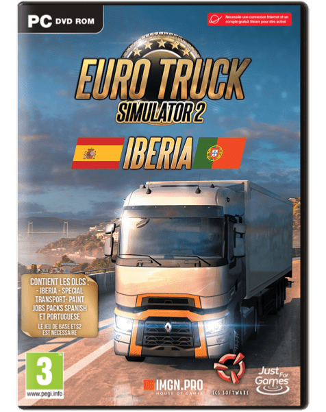 Euro Truck Simulator 2 Iberia PC - Jeux Vidéo Physique - IMGN - Shop Just for Games