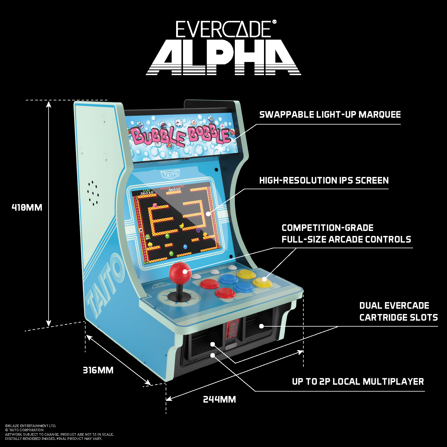 Evercade Alpha Taito Bartop Arcade - Borne arcade - Evercade - Shop Just for Games