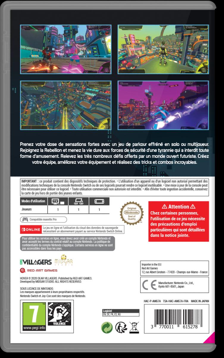 Hover Nintendo SWITCH - Jeux Vidéo Physique - Red Art Games - Shop Just for Games