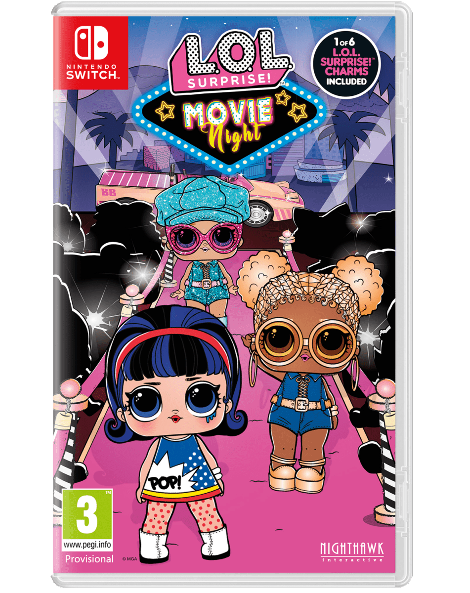 L.O.L. Surprise! Movie Night Nintendo SWITCH - Jeux Vidéo Physique - Nighthawk Interactive - Shop Just for Games