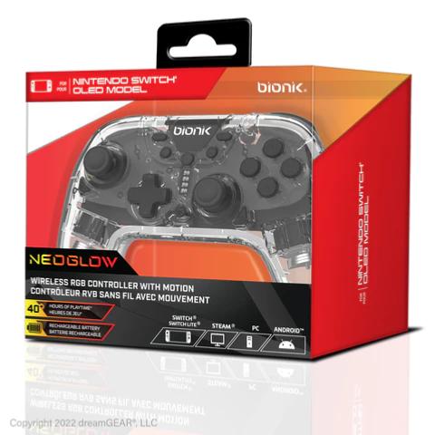 Manette Gaming Bionik Sirex Neoglow pour Nintendo Switch - Manettes - Bionik - Shop Just for Games
