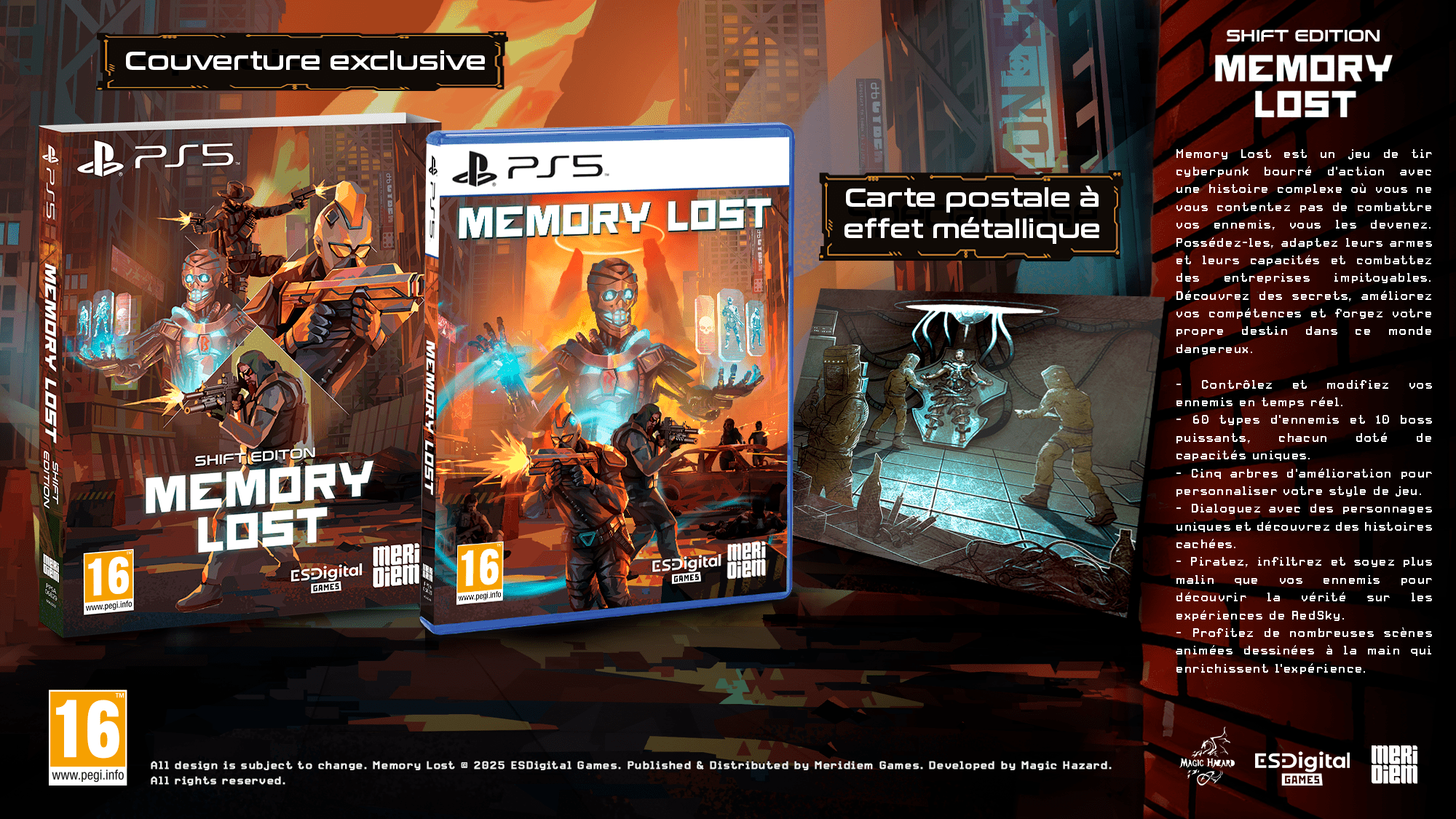 Memory Lost Shift Edition Playstation 5 - Jeux Vidéo Physique - Meridiem - Shop Just for Games