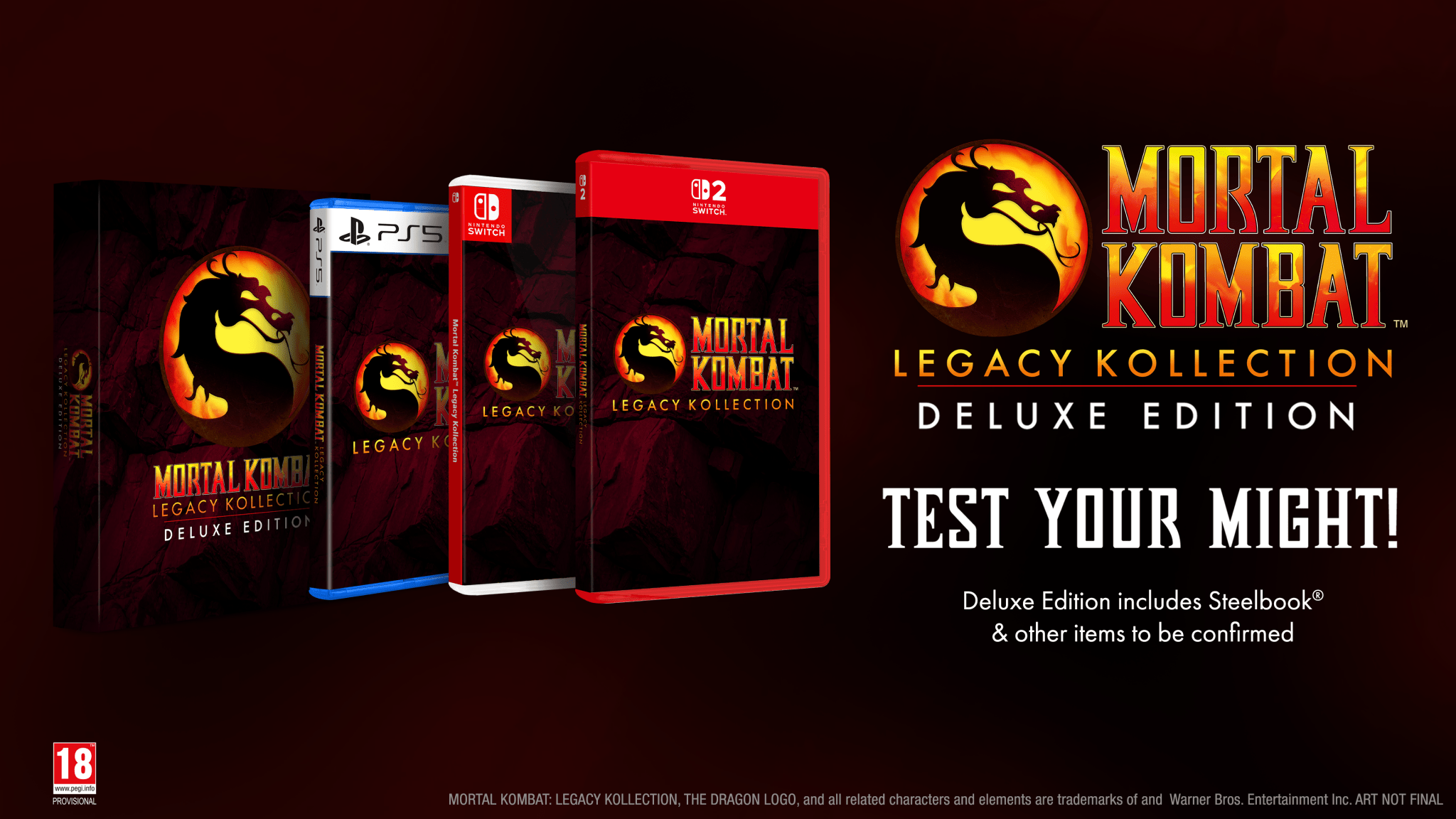 Mortal Kombat Legacy Kollection Deluxe Edition Nintendo Switch 2 - Jeux Vidéo Physique - UIE - Shop Just for Games