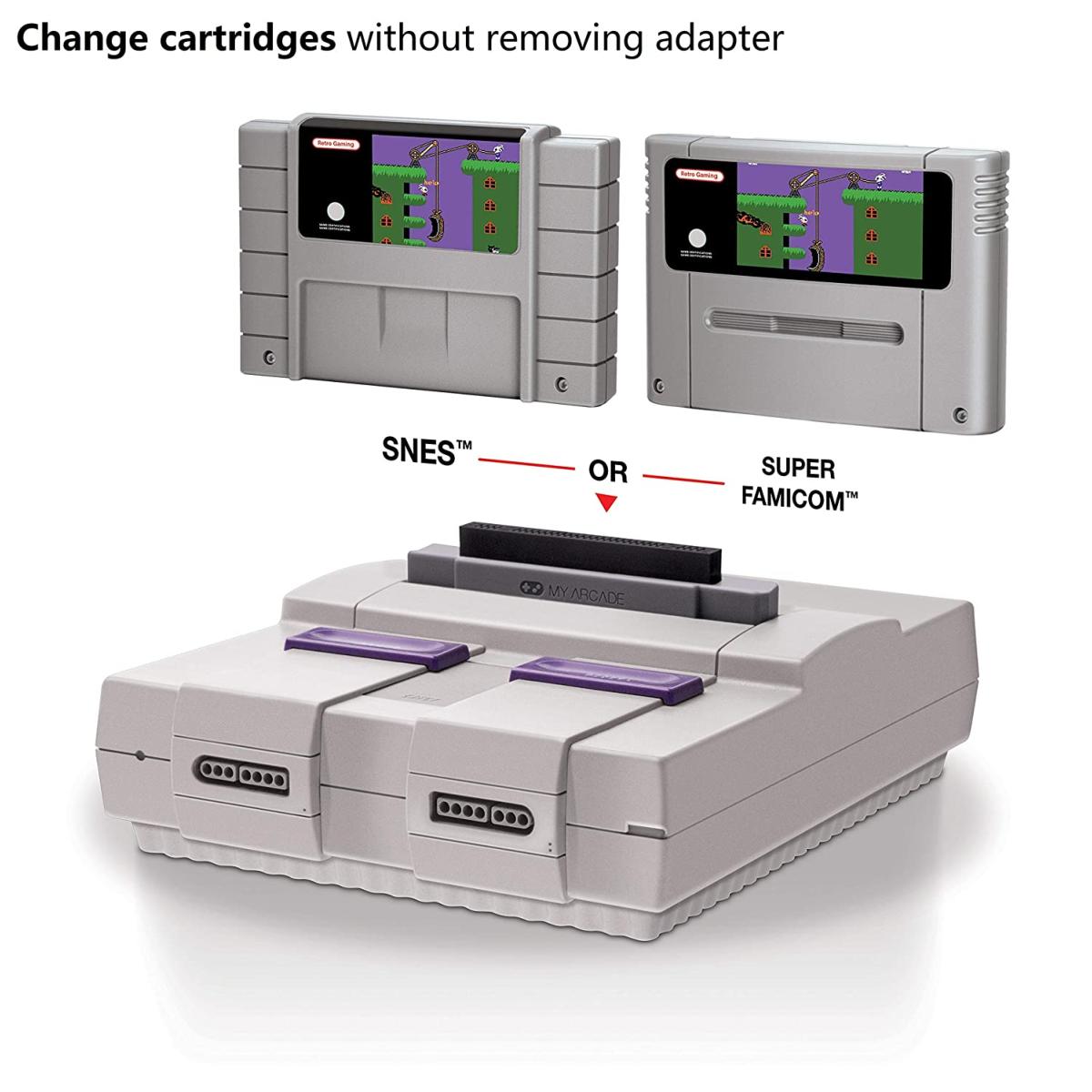My Arcade - Adaptateur de cartouche super NES - Gris - Accessoires - My Arcade - Shop Just for Games