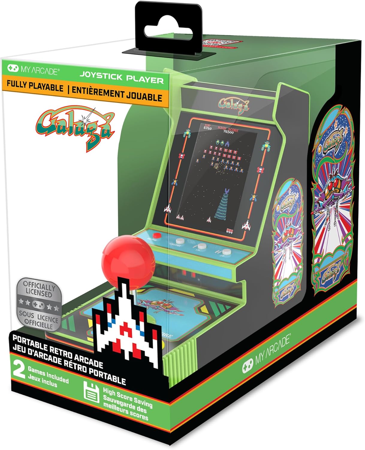 My Arcade - Galaga Red Joystick Player - Console portable - My Arcade - Shop Just for Games