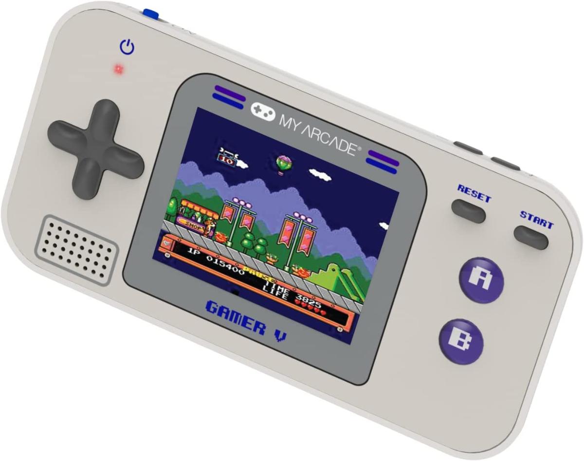 My arcade - Gamer V classique console portable gaming - Gris/violet - Console portable - My Arcade - Shop Just for Games
