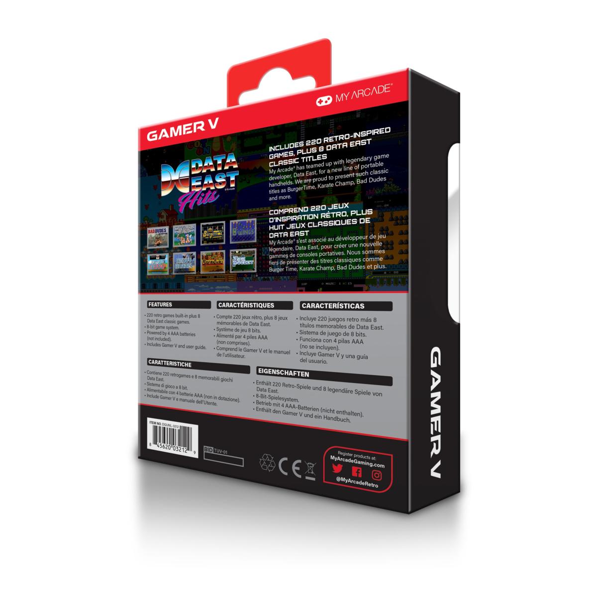 My arcade - Gamer V Portable Data East Hits - 228 Jeux en 1 - Console portable - My Arcade - Shop Just for Games