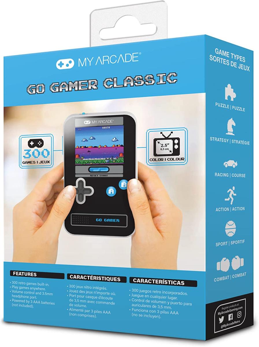 My arcade - GO Gamer console portable - Bleu/Noir - Console portable - My Arcade - Shop Just for Games