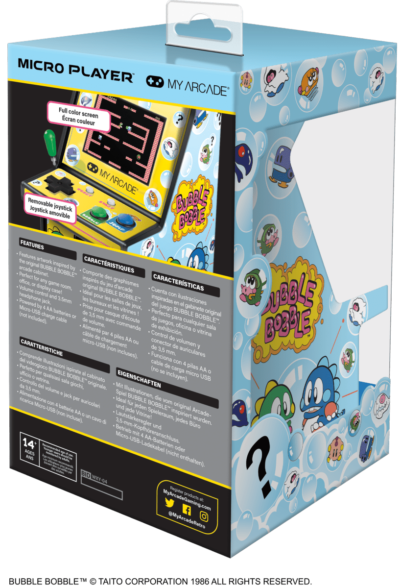 My Arcade - Micro Player Bubble Bobble - Console portable - My Arcade - Shop Just for Games