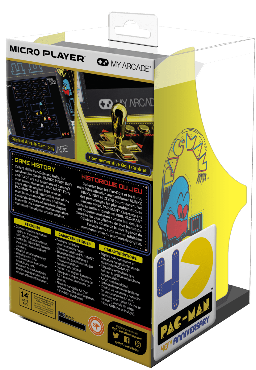 My Arcade - Micro Player Pac - Man 40th Anniversary (Premium Edition) - Console portable - My Arcade - Shop Just for Games