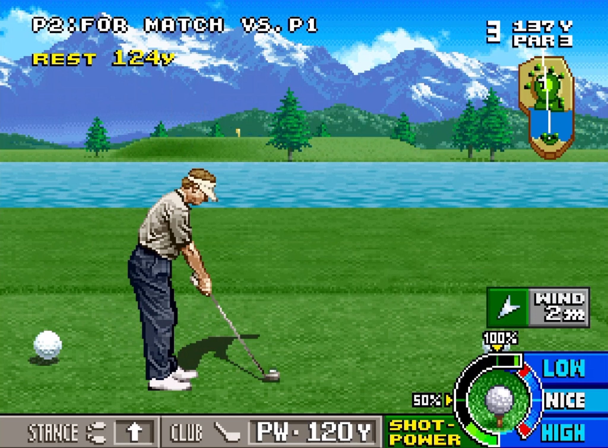 NEO GEO AES+ Cartouche de Jeu Big Tournament Golf - Jeux Vidéo Cartouche - SNK - Shop Just for Games